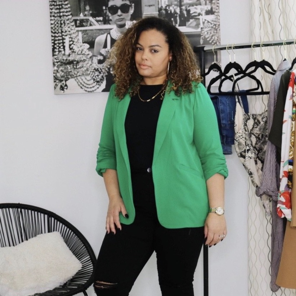 Green blazer